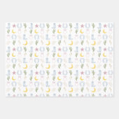 Cowgirl Zuidwesterse Huwelijks Bruiloft Inpakpapier Vel (Voorkant 3)