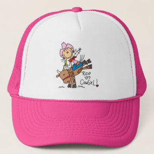 Cowgirlrijdster Stier Stick Hoed Trucker Pet