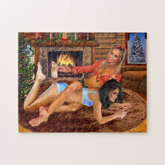 COWGIRLS LOG CABIN PLAY WRESTLING LEGPUZZEL