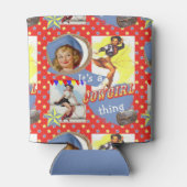  Cowgirls met Lassos Cowgirl Thing Blikjeskoeler (Achterkant)