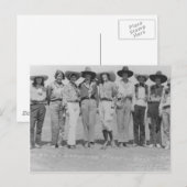 Cowgirls op Cheyenne Frontier Days, 1929. Briefkaart (Voorkant / Achterkant)