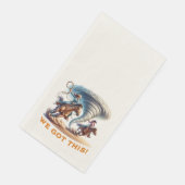 Cowgirls roping tornado "We hebben dit!" Servet (Hoek)