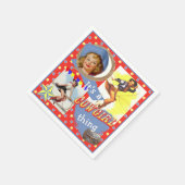  Cowgirls Roping Westerne Partij Servetten (Hoek)