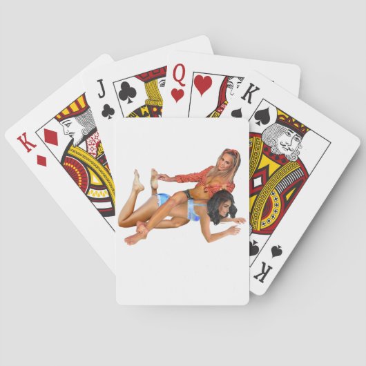 COWGIRLS-SPEELWRESTLING POKERKAARTEN (Achterkant)