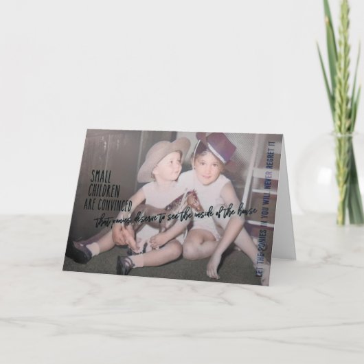 COWGIRLS-Wenskaart Bedankkaart (Voorkant)