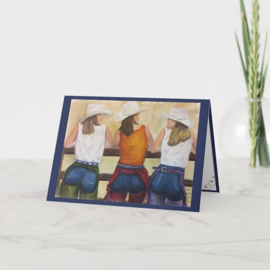 COWGIRLS WILL GRAAG WILD ZIJN .. KAART (Voorkant)