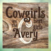 Cowgirls zijn de beste meisjes raamsticker (Vel 3)