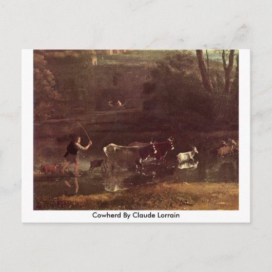 Cowherd door Claude Lorrain Briefkaart (Voorkant)