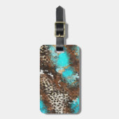 Cowhide Luggage Tag Bagagelabel (Voorkant verticaal)
