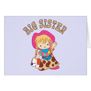 Cowkids Big Sister Blank Card