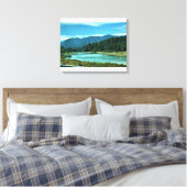 Cowlitz River, Randle, Washington Canvas Afdruk (Insitu (Slaapkamer))