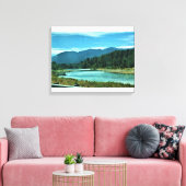 Cowlitz River, Randle, Washington Canvas Afdruk (Insitu (Woonkamer))