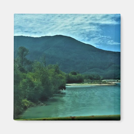 Cowlitz River, Randle, Washington Magneet (Voorkant)