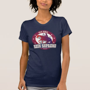 Cowmeiden die paarden T-Shirt aan het reïngen zij