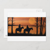 Cowmeiden en paarden briefkaart (Voorkant / Achterkant)