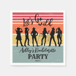 Cowmeiden laten een  bacheloretpartij opgaan servet