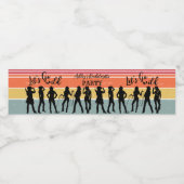 Cowmeiden laten een  bacheloretpartij opgaan waterfles etiket (Enkel label)