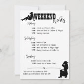 Cowmeiden laten meisjes  weekend weg kaart (Achterkant)