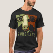 Cowmoflage Fun Pop Art Geïnspireerd Koe Tshirt (Voorkant)