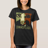 Cowmoflage Fun Pop Art Geïnspireerd Koe Tshirt (Voorkant)