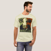 Cowmoflage Fun Pop Art Geïnspireerd Koe Tshirt (Voorkant volledig)