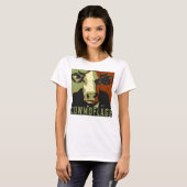 Cowmoflage Fun Pop Art Geïnspireerde Koe Tshirt (Voorkant volledig)