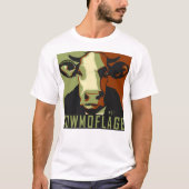 Cowmoflage Fun Pop Art Inspired Cow Tshirt (Voorkant)