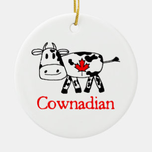 Cownadian-Ornament Keramisch Ornament