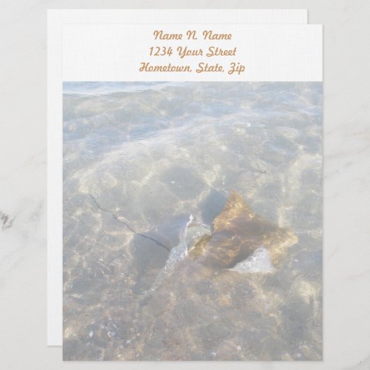 Cownose Stingray OBX Series Letterhead Custom Briefhoofd (Voorkant / Achterkant)