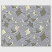 Cownose Stingray Ocean Pattern Cadeaupapier (Vlak)