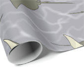 Cownose Stingray Ocean Pattern Cadeaupapier (Rol Hoek)