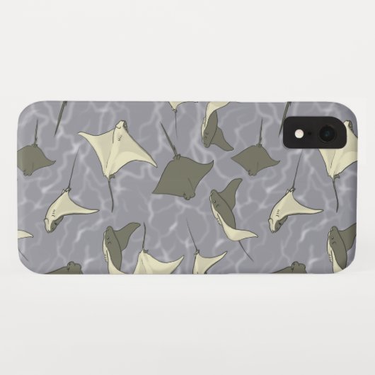 Cownose Stingray Ocean Pattern Case-Mate iPhone Case (Achterkant (horizontaal))