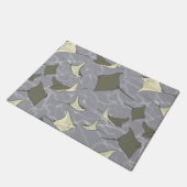 Cownose Stingray Ocean Pattern Deurmat (Schuin)