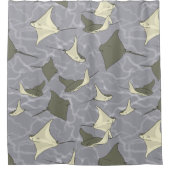 Cownose Stingray Ocean Pattern Douchegordijn (Voorkant)
