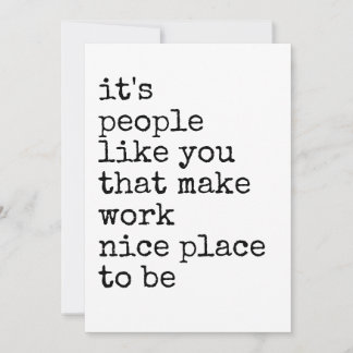 Coworker Appreciation Minimalist Thank You Kaart