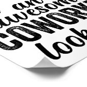 Coworker Birthday Employee Farewell Goodbye Going  Poster (Hoek)