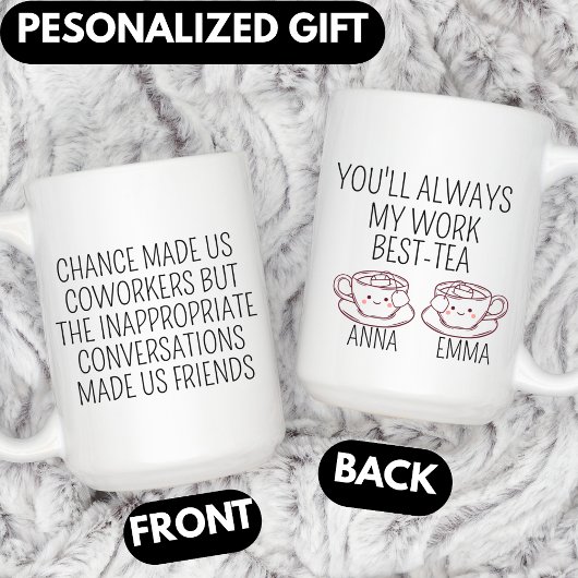 Coworker Farewell Gift, Personalized Leaving Mok