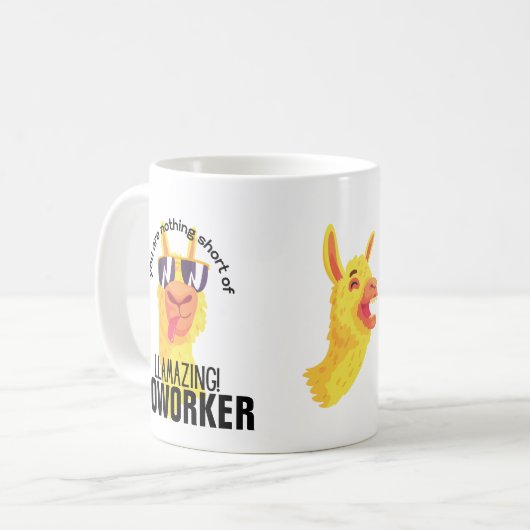 COWORKER FUNNY Je bent niets minder dan verbluffen Koffiemok (Voorkant links)