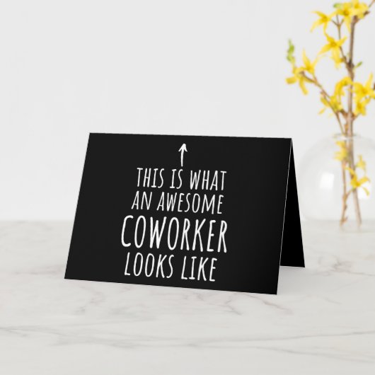 Coworker Gift, Coworker Mug, Awesome Coworker Kaart (Gele Bloem)