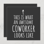 Coworker Gift, Coworker Mug, Awesome Coworker Kaart (Voorkant / Achterkant)