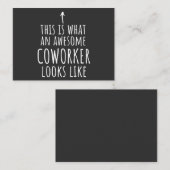 Coworker Gift, Coworker Mug, Awesome Coworker Visitekaartje (Voorkant / Achterkant)