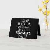 Coworker Goodbye | Coworker Moving | Leaving Gift Kaart (Gele Bloem)