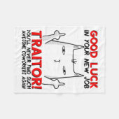 Coworker Leaving, Quitting Going Away, Job Change, Fleece Deken (Voorkant (Horizontaal))