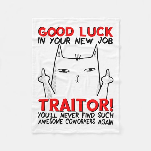 Coworker Leaving, Quitting Going Away, Job Change, Fleece Deken (Voorkant)