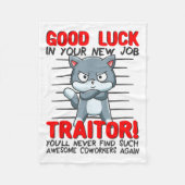 Coworker Leaving, Quitting Going Away, Job Change; Fleece Deken (Voorkant)