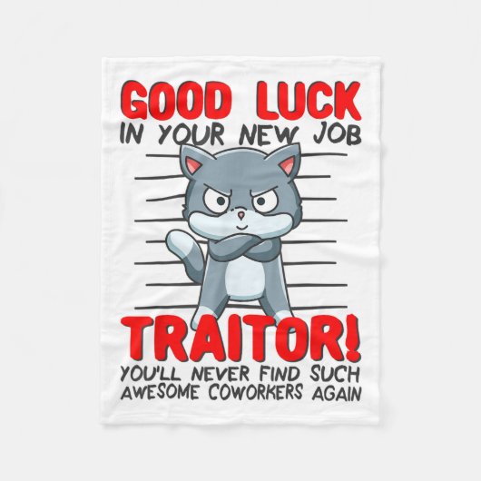 Coworker Leaving, Quitting Going Away, Job Change; Fleece Deken (Voorkant)