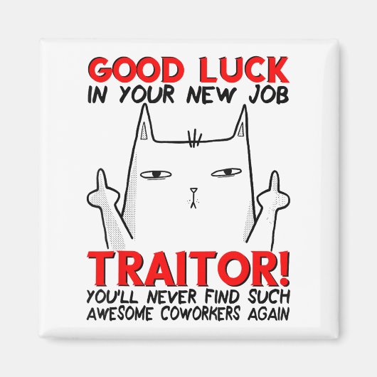 Coworker Leaving, Quitting Going Away, Job Change, Magneet (Voorkant)