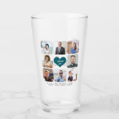 Coworker photos retirement  glas (Achterkant)