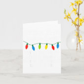 Coworkers Are Like Christmas Lights Funny Coworker Kaart (Gele Bloem)