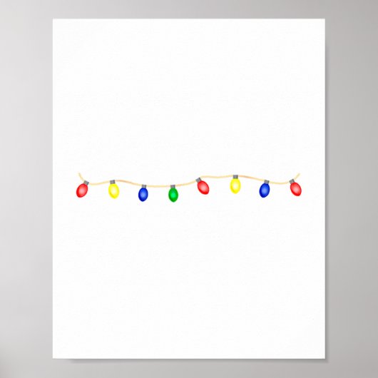Coworkers Are Like Christmas Lights Funny Coworker Poster (Voorkant)